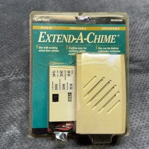Carlon Extend-A-Chime RC3030D Wireless Doorbell Extension Plug-In‎ 6 Sounds NEW